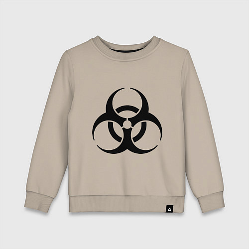 Детский свитшот Biological hazard / Миндальный – фото 1