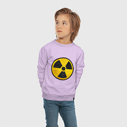 Свитшот хлопковый детский Atomic Nuclear, цвет: лаванда — фото 2