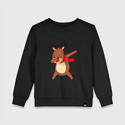 Детский свитшот Новогодний олень дэб