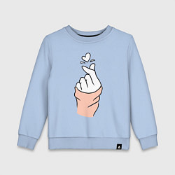 Свитшот хлопковый детский Hand click, цвет: мягкое небо