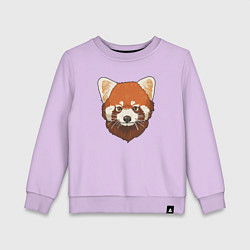 Детский свитшот Голова милой красной панды