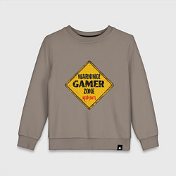 Детский свитшот Gamer zone - keep out