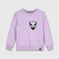 Свитшот хлопковый детский Хмурый панда, цвет: лаванда