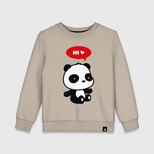 Детский свитшот Милый маленький пандёныш / Миндальный – фото 1