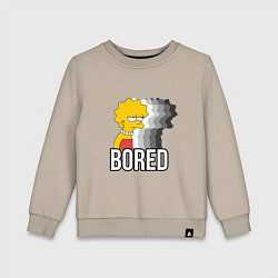 Детский свитшот Лиза Симпсон - bored