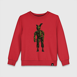 Свитшот хлопковый детский Springtrap, цвет: красный