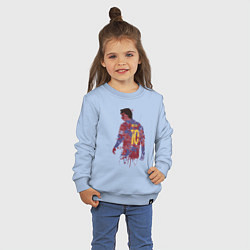 Свитшот хлопковый детский Color Messi, цвет: мягкое небо — фото 2