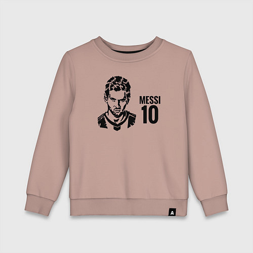 Детский свитшот Messi 10 / Пыльно-розовый – фото 1