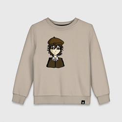 Свитшот хлопковый детский Рампо, цвет: миндальный
