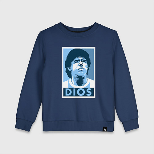 Детский свитшот Dios Maradona / Тёмно-синий – фото 1