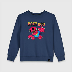 Свитшот хлопковый детский Project Playtime Boxy Boo, цвет: тёмно-синий