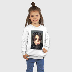 Свитшот хлопковый детский Handsome Jimin, цвет: белый — фото 2