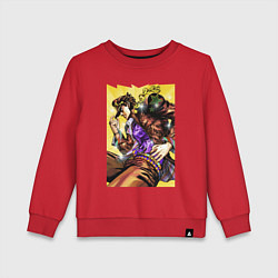 Свитшот хлопковый детский Джотаро Куджо - JoJo Bizarre Adventure, цвет: красный