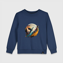 Детский свитшот Арт абстракция - птица