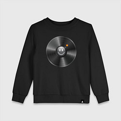 Детский свитшот Виниловая пластинка с бомбочкой