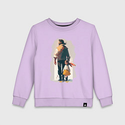 Детский свитшот Дочка и отец вместе