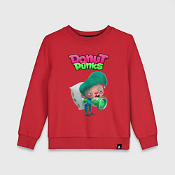 Свитшот хлопковый детский Слипи, цвет: красный