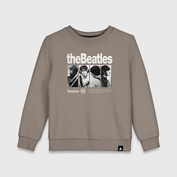 Свитшот хлопковый детский The Beatles rock, цвет: утренний латте