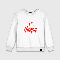 Детский свитшот Надпись с улыбочкой