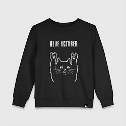 Детский свитшот Blue October рок кот