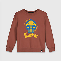Свитшот хлопковый детский Golden State Warriors mask, цвет: кирпичный