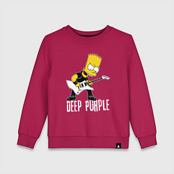 Детский свитшот Deep Purple Барт Симпсон рокер