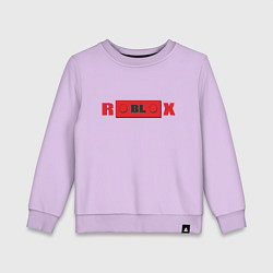 Свитшот хлопковый детский Roblox деталь, цвет: лаванда