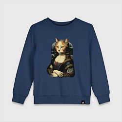 Детский свитшот Кошка Мона Лиза