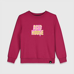 Детский свитшот Acid house стекающие буквы