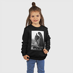 Свитшот хлопковый детский Dreaming, цвет: черный — фото 2