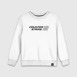 Свитшот хлопковый детский Counter Strike 2, цвет: белый