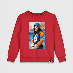Детский свитшот Мона Лиза - крайний нападающий
