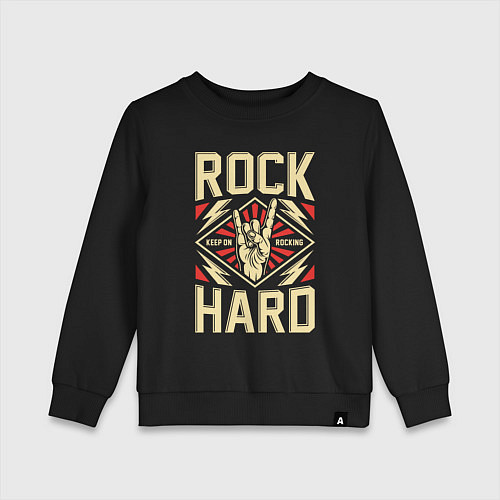 Детский свитшот Хард-рок / Черный – фото 1