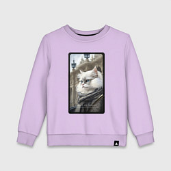 Детский свитшот Санкт-Петербург котик