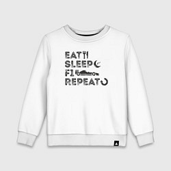 Детский свитшот Eat sleep F1