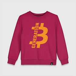Детский свитшот Поколение биткоин