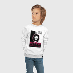 Свитшот хлопковый детский Эрнесто Че Гевара и революция, цвет: белый — фото 2