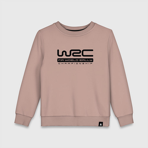 Детский свитшот Чемпионат мира по ралли / Пыльно-розовый – фото 1