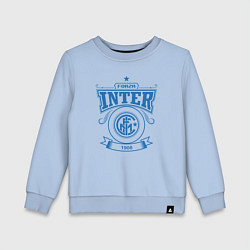 Свитшот хлопковый детский Forza Inter, цвет: мягкое небо