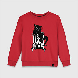 Детский свитшот Кот Бегемот на примусе