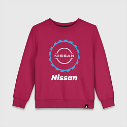 Свитшот хлопковый детский Nissan в стиле Top Gear, цвет: маджента