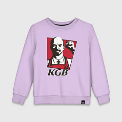 Свитшот хлопковый детский KGB Lenin, цвет: лаванда