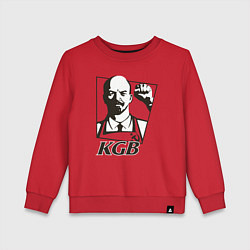 Свитшот хлопковый детский KGB Lenin, цвет: красный