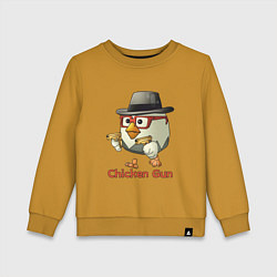 Детский свитшот Чикен ган - курочка в шляпе