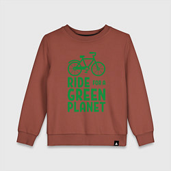 Детский свитшот Ride for a green planet