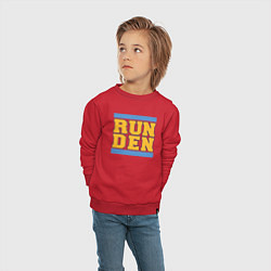 Свитшот хлопковый детский Run Denver Nuggets, цвет: красный — фото 2