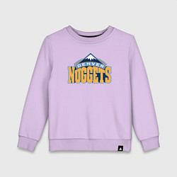 Свитшот хлопковый детский Denver Nuggets, цвет: лаванда