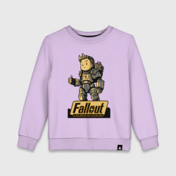 Детский свитшот Vault boy in armor