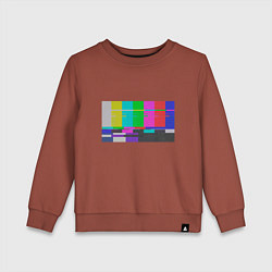 Детский свитшот Разноцветные полосы в телевизоре