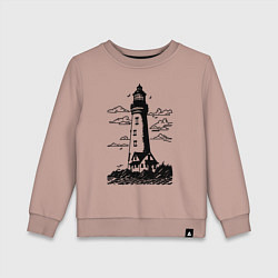 Детский свитшот Маяк рисунок